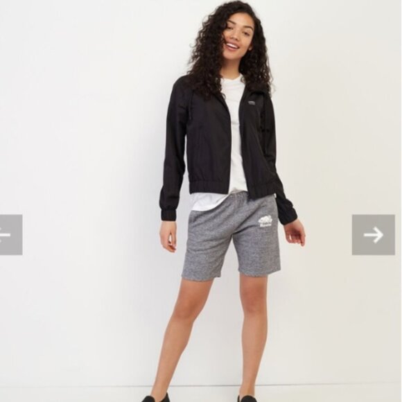 Roots Pants - Roots Original Shorts Gray Salt and Pepper Sweat Track Shorts Size XXS Small